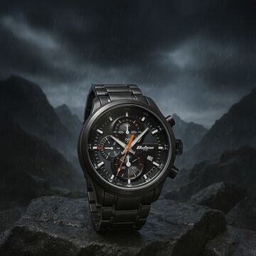 Titan Octane Primal Quartz Chronograph Grey Dial Grey Stainless Steel Strap Watch For Men