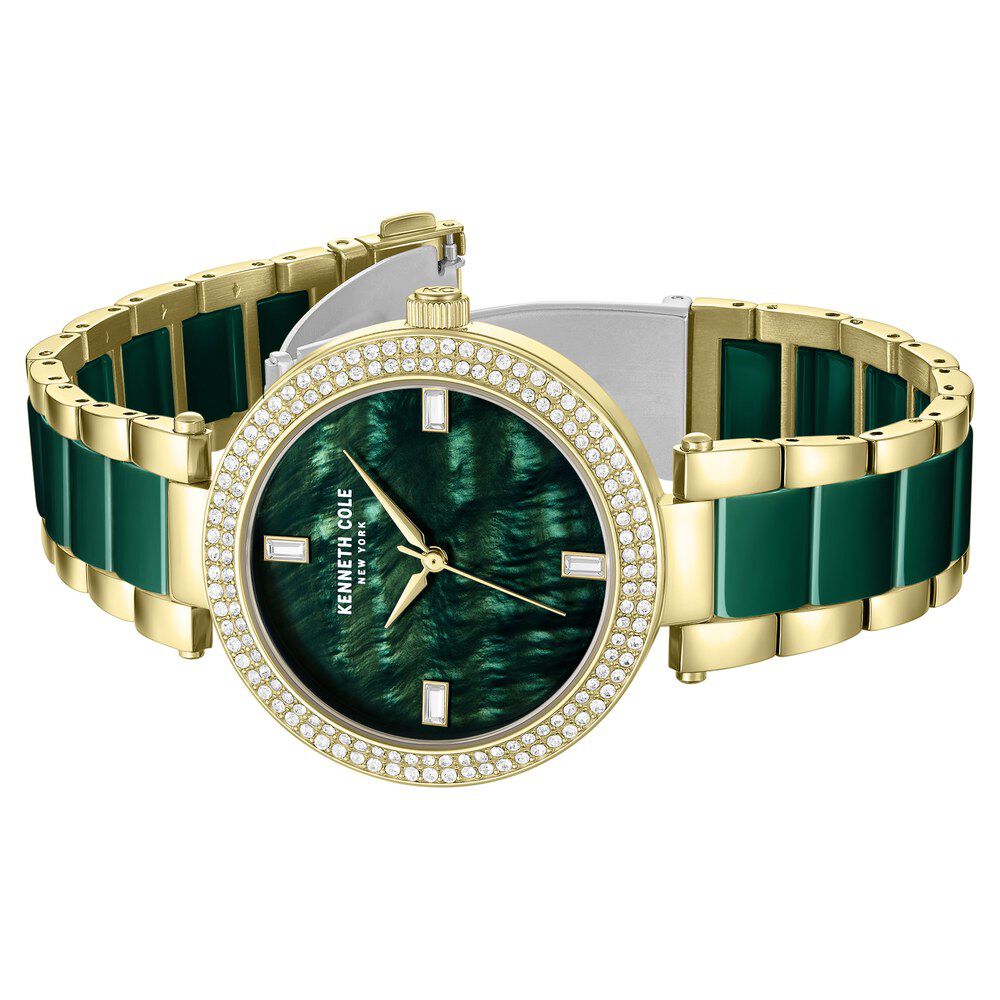 Buy Online Kenneth Cole Quartz Analog Green Dial Green Stainless