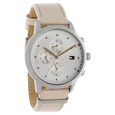 Tommy Hilfiger Quartz Multifunction White Dial Leather Strap Watch for Women - image number 1
