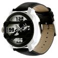 Fastrack Quartz Analog Silver Dial Leather Strap Watch for Guys - image number 1
