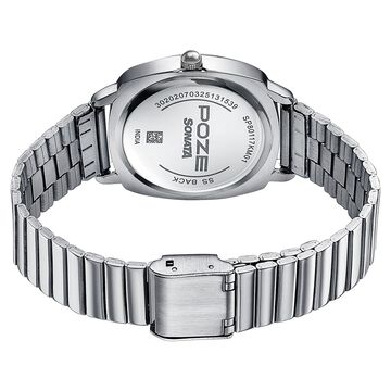 Sonata Poze Quartz Analog Silver Dial Silver Colour Stainless Steel Strap Watch For Women