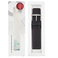 22 mm Black Genuine Leather Straps for Men - image number 5