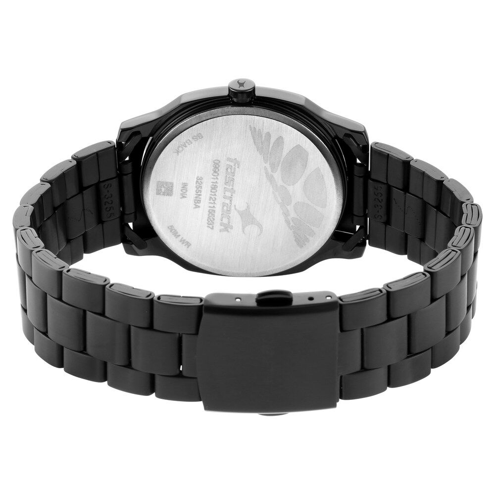 Buy Online Fastrack Stunners Quartz Analog Black Dial Metal Strap Watch for Guys nr3255nm01 Titan