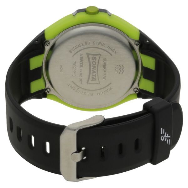SF Digital Dial Black Plastic Strap Watch for Men - image number 3