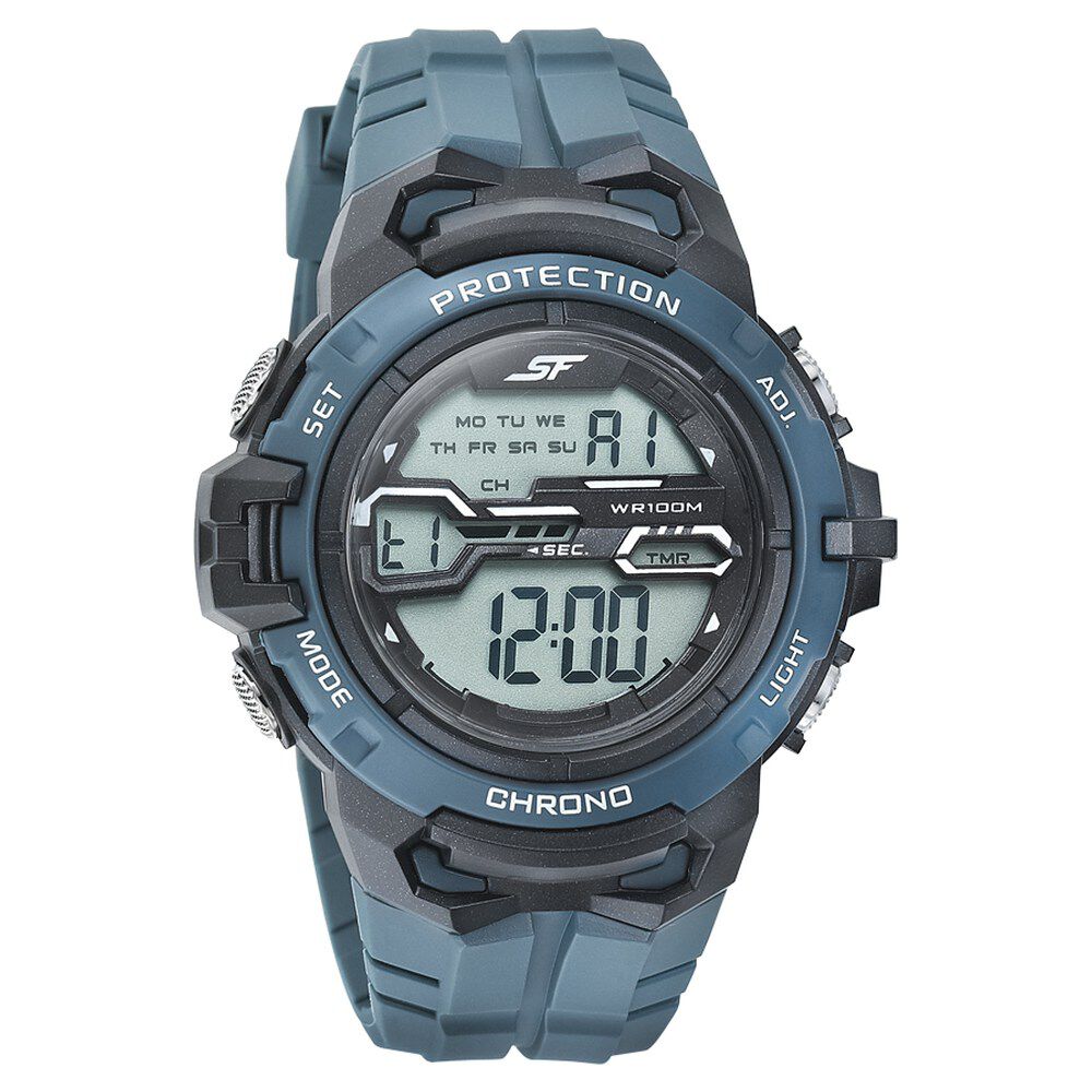 Buy Online SF Digital Dial PU Strap Watch for Men np77076pp05