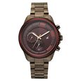 Fastrack Wild Quartz Chronograph Brown Dial Brown Silicone Strap Watch For Guys