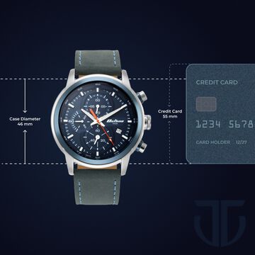Titan Octane Blue Dial Chronograph Watch for Men