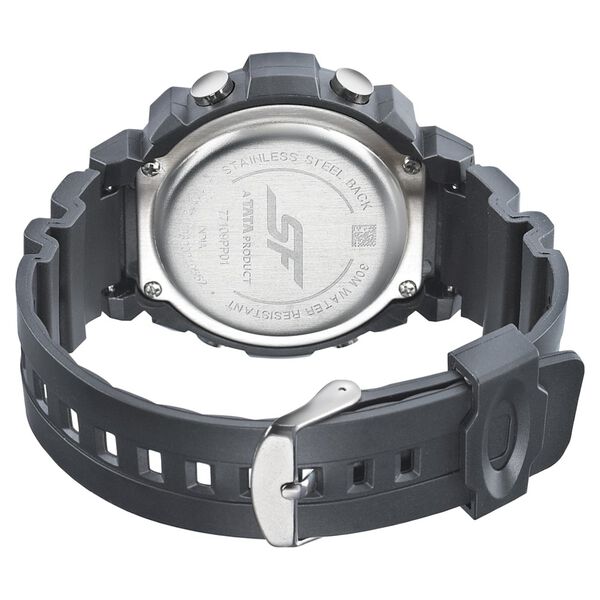 SF Digital Dial Black PU Strap Watch for Men - image number 3