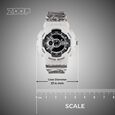 Zoop Samurai Quartz Digital Watch For Boys With Silver Dial White Polyether Strap From House Of Titan - image number 3