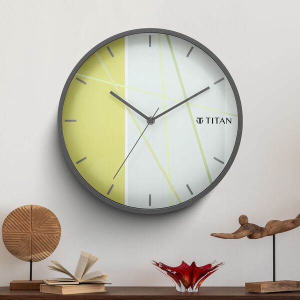 Titan Trendy & Modern looking Multi-coloured Dial Wall Clock Inspired from Bamboo Shoots - 30.5 cm x 30.5 cm (Medium) - image number 0