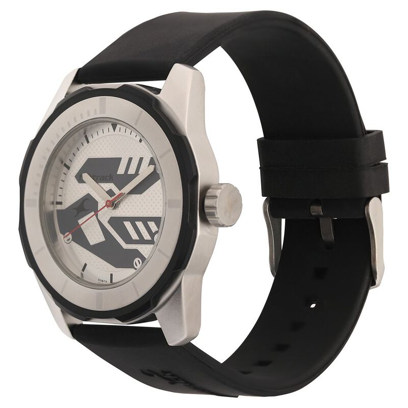Fastrack Sport Quartz Analog Silver Dial Plastic Strap Watch for Guys - image number 2