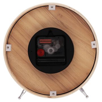 Titan Wooden Shelf Clock for Kids with a Lion Cartoon Print on Dial