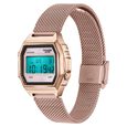 Poze By Sonata Digital Digital Pink Dial Pink Metal Strap Watch For Women - image number 4
