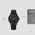 Fastrack Stunners Quartz Analog Black Dial Black Leather Strap Watch For Guys - image number 3