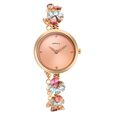 Titan Nebula Jewels 18k Rose Gold Analog with Diamonds studded Indices Watch for Women