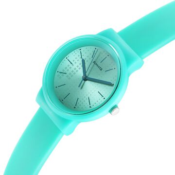 Sonata Splash Quartz Analog Green Dial Plastic Strap Watch for Women