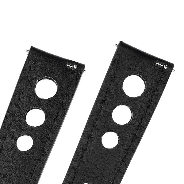 20 mm Black Genuine Leather Straps for Men - image number 4