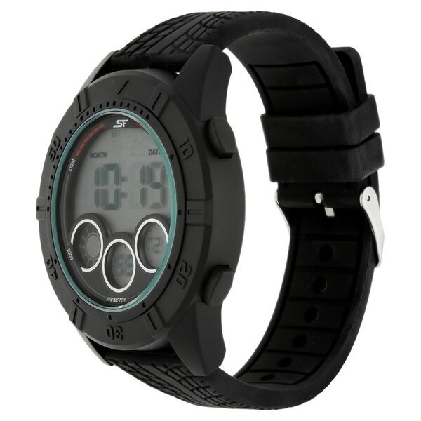 SF Digital Dial Black Plastic Strap Watch for Men - image number 1