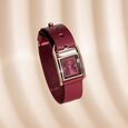 Sonata Poze Quartz Analog Red Dial Red Leather Strap Watch For Women - image number 0