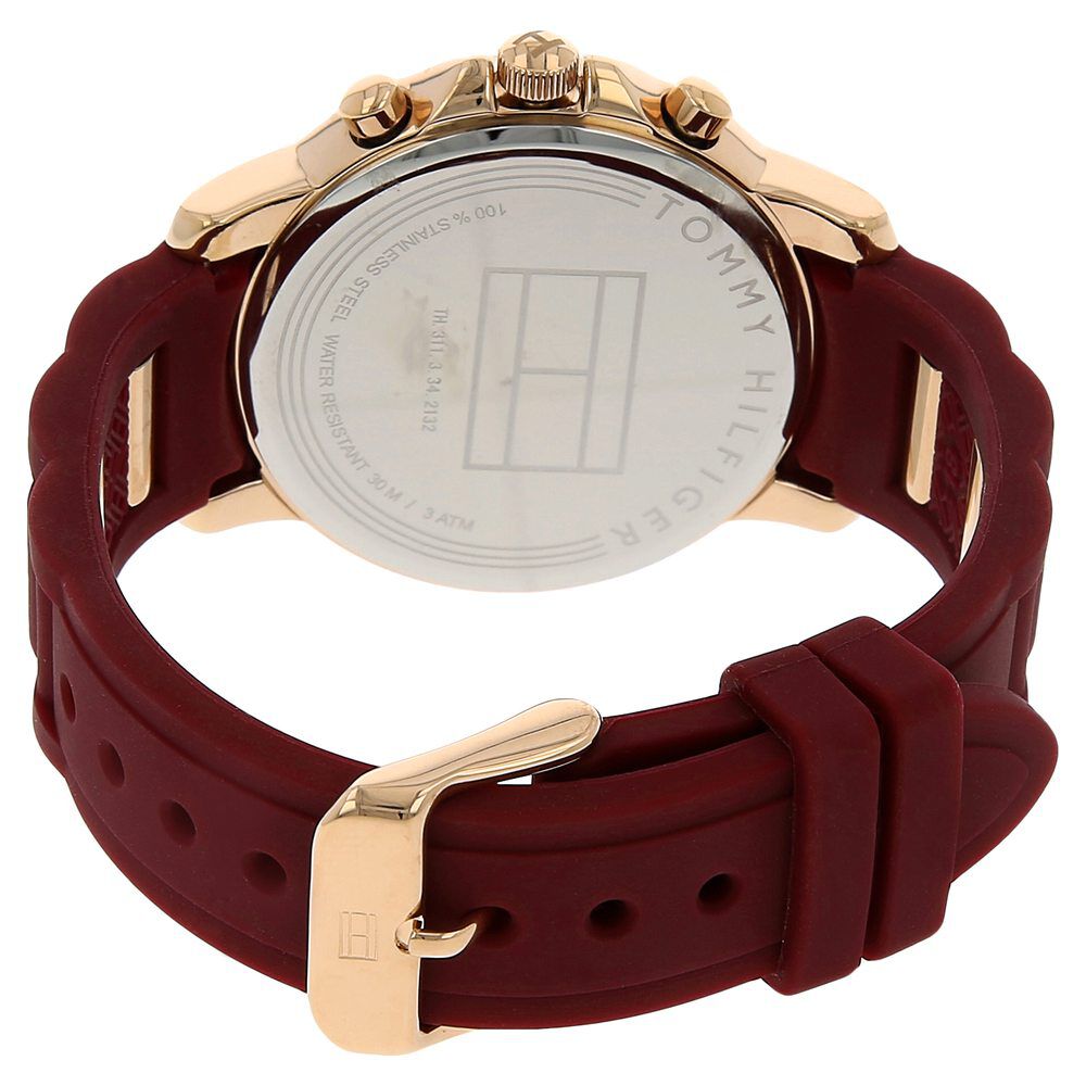 Buy Online Tommy Hilfiger Quartz Multifunction Maroon Dial