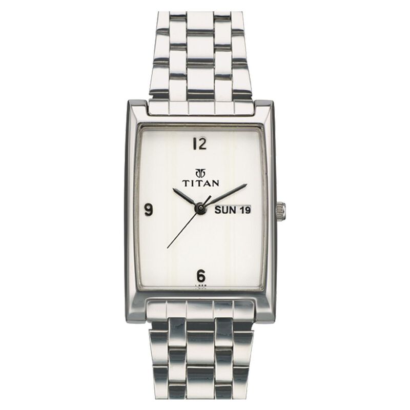Titan Quartz Analog with Day and Date White Dial Watch for Men - image number 0