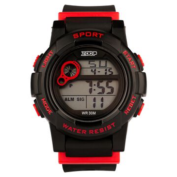 Zoop Digital Watch with Black Case, Digital Dial & Black Strap for Boys Kids, from House of Titan
