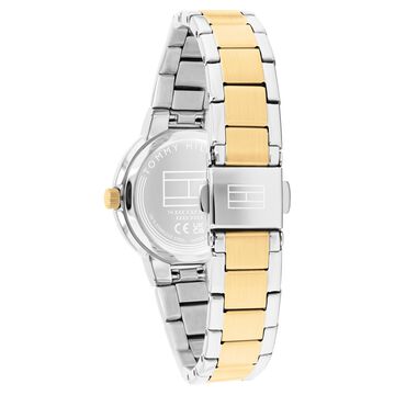 Tommy Hilfiger Quartz Analog White Dial Two Toned Stainless Steel Strap Watch For Women