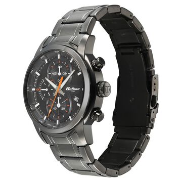 Titan Octane Primal Quartz Chronograph Grey Dial Grey Stainless Steel Strap Watch For Men