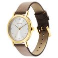 Ladies Essentials Silver Dial Leather Strap Watch for Women - image number 1