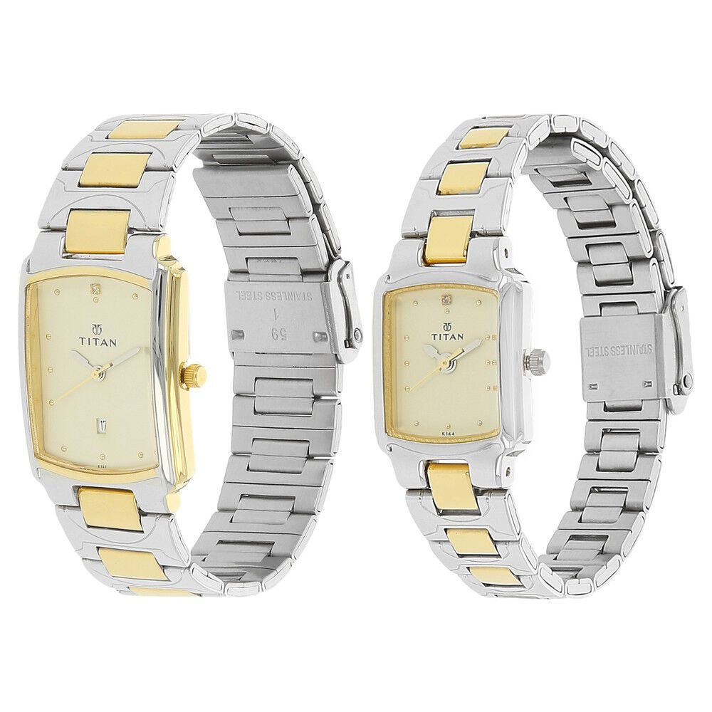 Titan watch sales couple set price
