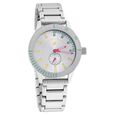 Fastrack Quartz Analog with Day and Date Blue Dial Leather Strap Watch for Girls