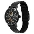 Titan Mechanical Slimline Black Dial Black Mesh Strap Watch for Men - image number 3