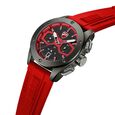 Ducati Quartz Chronograph Black Dial Red Silicone Strap Watch For Men - image number 1