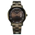 Titan Clasique Slim Quartz Analog with Date Coffee Brown Dial Stainless Steel Strap Watch For Men