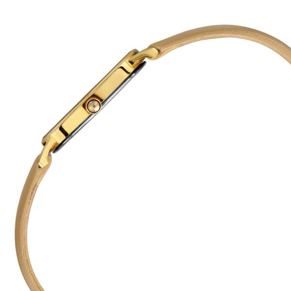 Titan Nebula Lustre 18k Gold Analog Leather Strap Watch for Women - image number 3