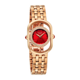 Titan Raga Paris, with Love Quartz Analog Red Mirror Polished Dial Rose Gold Stainless Steel Strap Watch For Women - image number 2