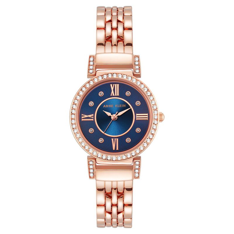 Anne Klein Quartz Analog Blue Dial Metal Strap Watch for Women