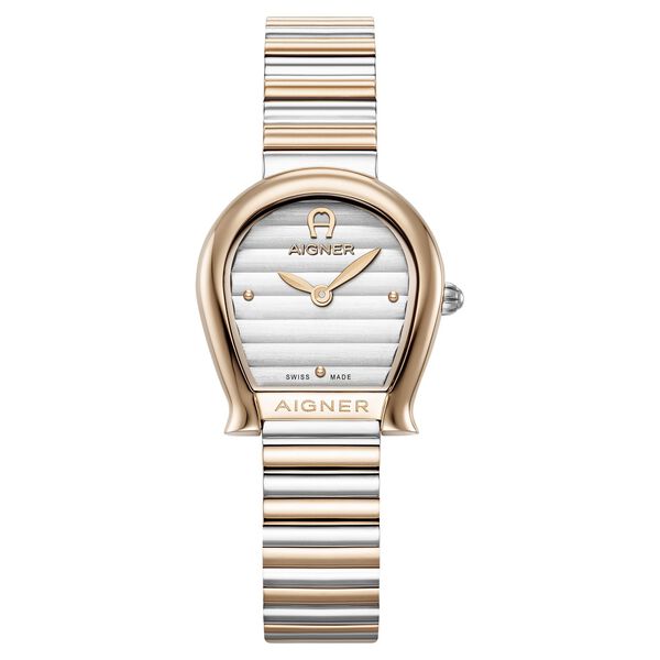 Aigner Quartz Analog Silver Dial Two Toned Stainless Steel Strap Watch For Women - image number 0