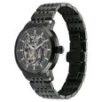 Titan Phoenix Skeletal Automatic Analog with Gun Dial Black Stainless Steel Strap Watch for Men - image number 3