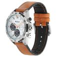 Titan Octane Hyper Lume White Dial Quartz Multifunction Leather Strap watch for Men - image number 2