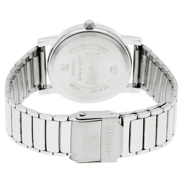 Sonata Quartz Analog White Dial Stainless Steel Strap Watch for Men - image number 3