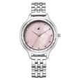 Fastrack Stunners X Quartz Analog Purple Dial Stainless Steel Strap Watch For Girls