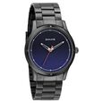 Sonata Women of Steel Black Dial Stainless Steel Strap Watch for Women