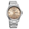 Titan Neo Arabic Analog with Day Date Beige Dial Silver Stainless Steel Strap Watch for Men - image number 2