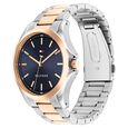 Tommy Hilfiger Quartz Analog Blue Dial Two Toned Stainless Steel Strap Watch For Men - image number 1