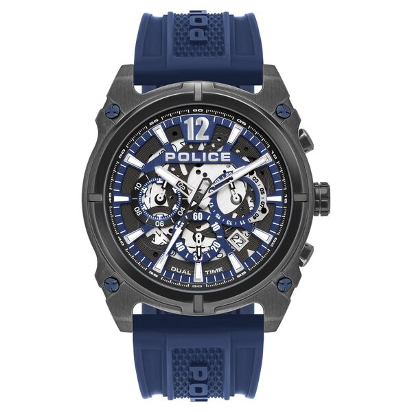 Police Quartz Analog Gun Dial Silicone Strap Watch for Men - image number 0