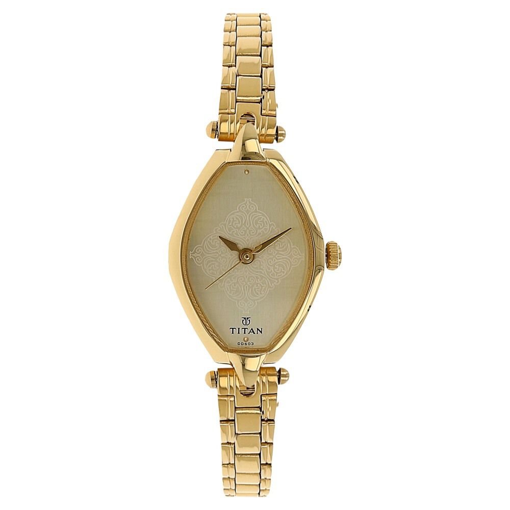 Titan watch golden colour 2025