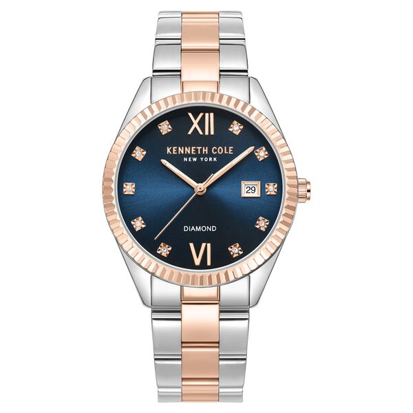 Kenneth Cole Quartz Analog Blue dial Stainless Steel Strap Watch for Women - image number 0