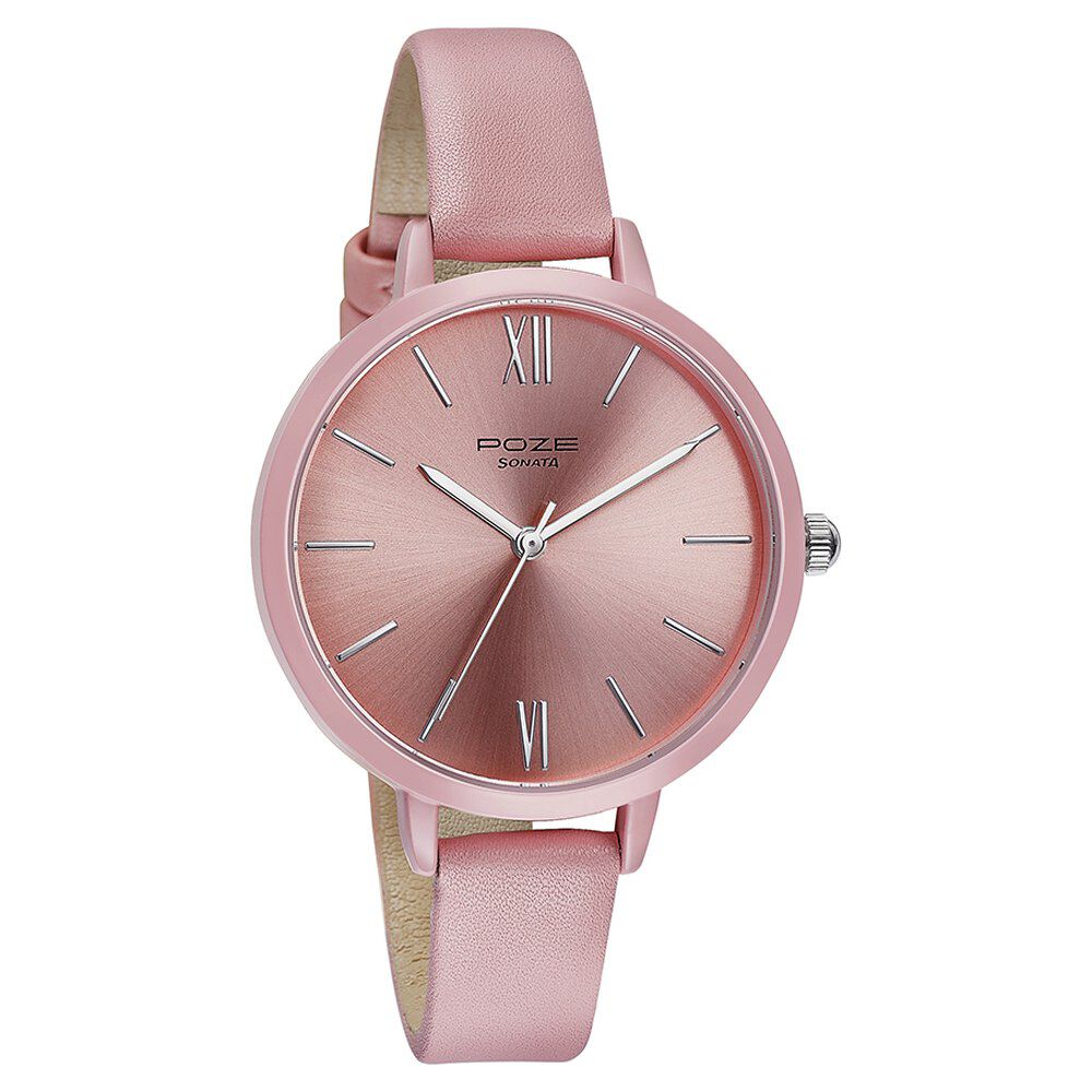 Sonata pink dial watches new arrivals