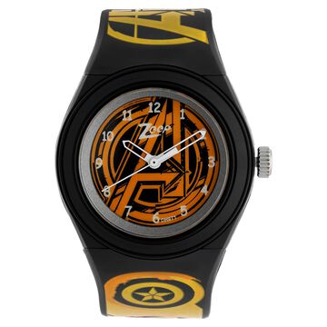 Zoop Marvel Avengers Analog Watch with Black Dial & Multicoloured Strap for Boys Kids, from House of Titan